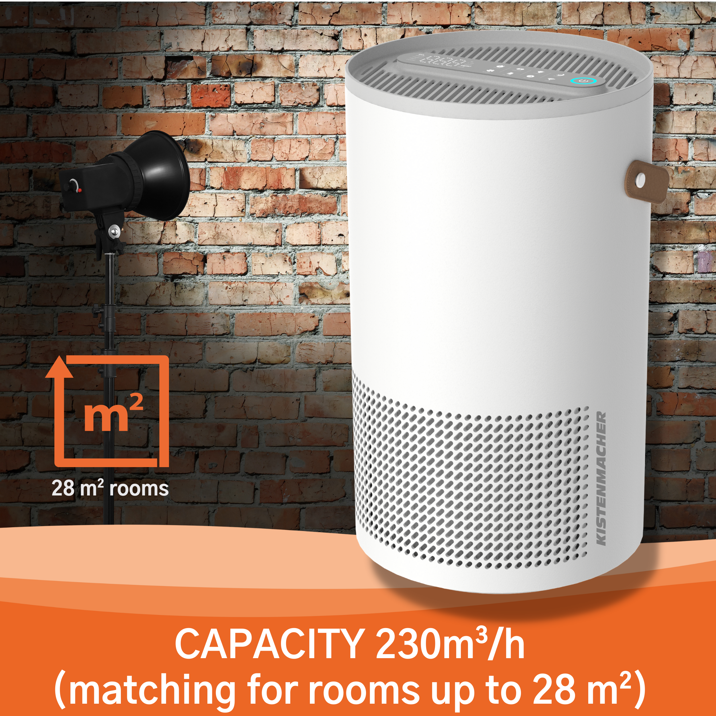 EGK AP20 Desktop Air Purifier small and medium rooms (230 m³/h)